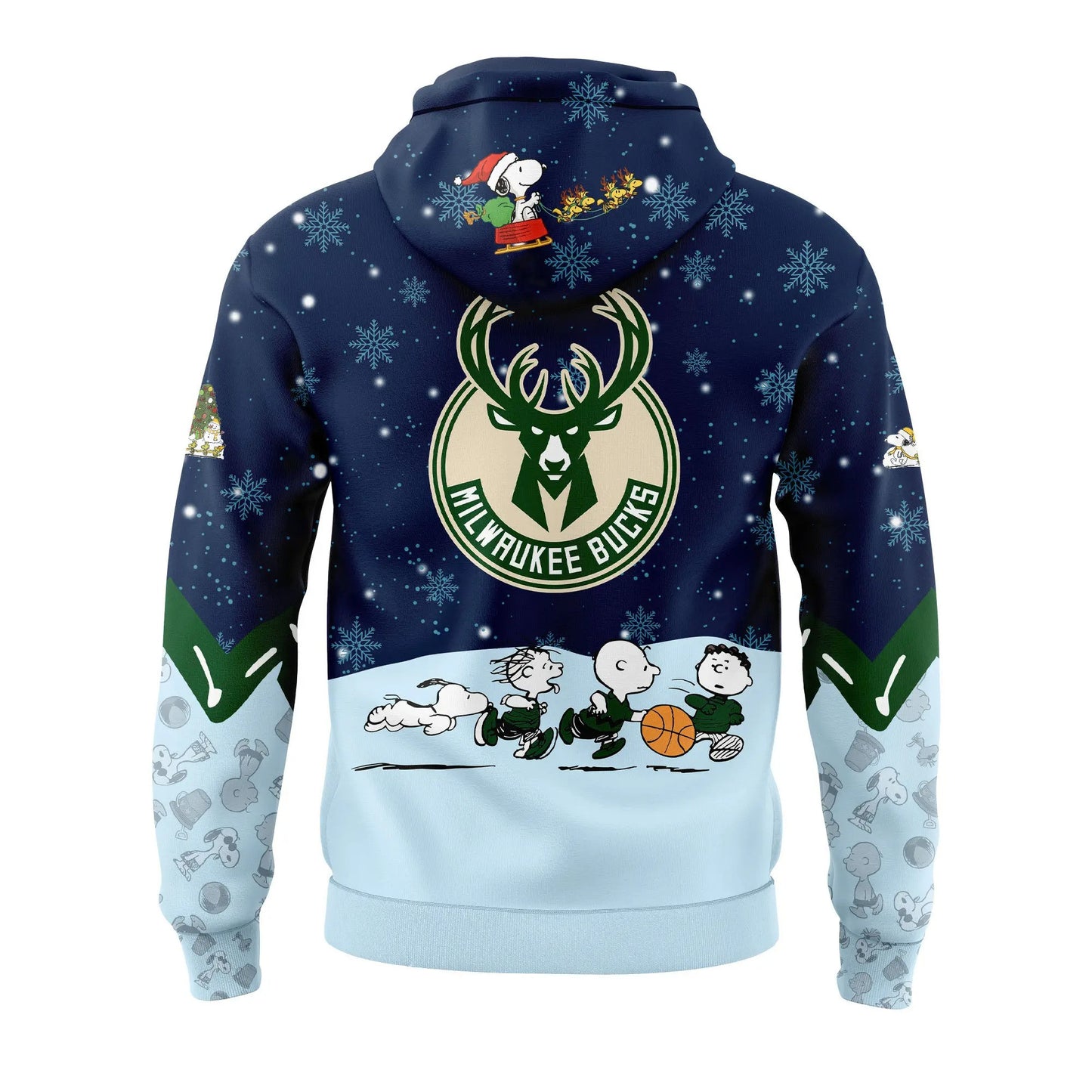 MB Basketball 75th Anniversary Of Peanuts And Snoopy Holiday Speciality 3D All Over Print Hoodie