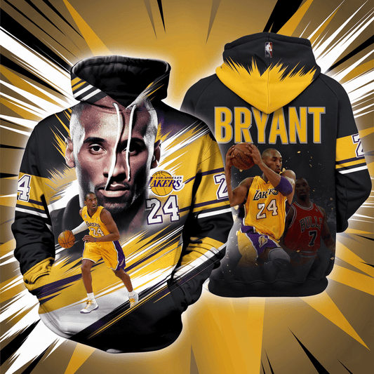 Kobe Bryant #24 Lakers Team 3D Hoodie