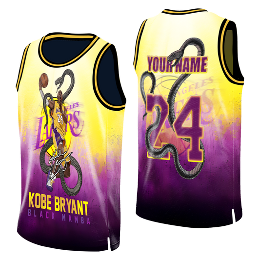 Kobe Bryant #24 Lakers Team 3D Basketball Jersey
