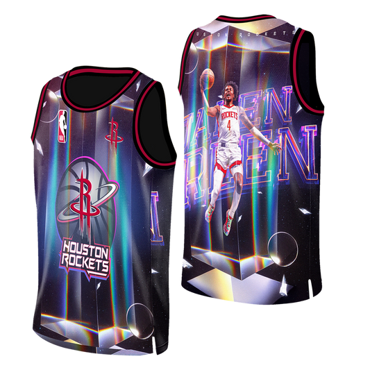 Jalen Green #4 Rockets Team 3D Basketball Jersey
