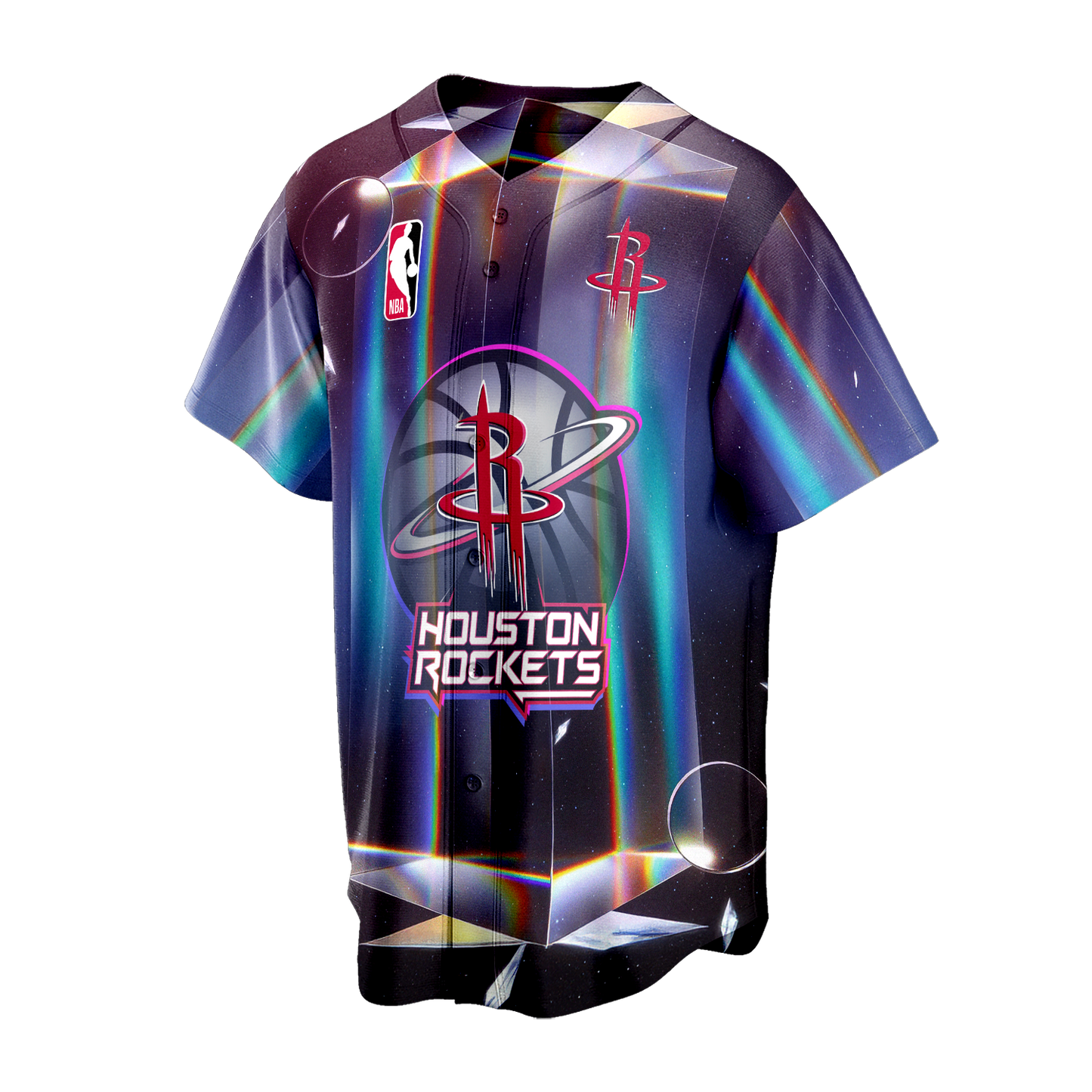 Jalen Green #4 Rockets Team 3D Baseball Jersey