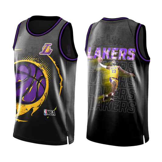 LA James Legends Never Fade Ball Like the Best 3D All Over Print Basketball Jersey