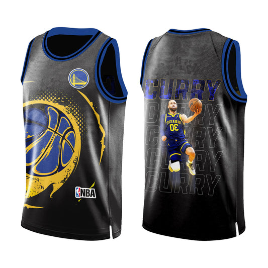 GSW Stephen Curry Make Every Shot Count 3D All Over Print Basketball Jersey