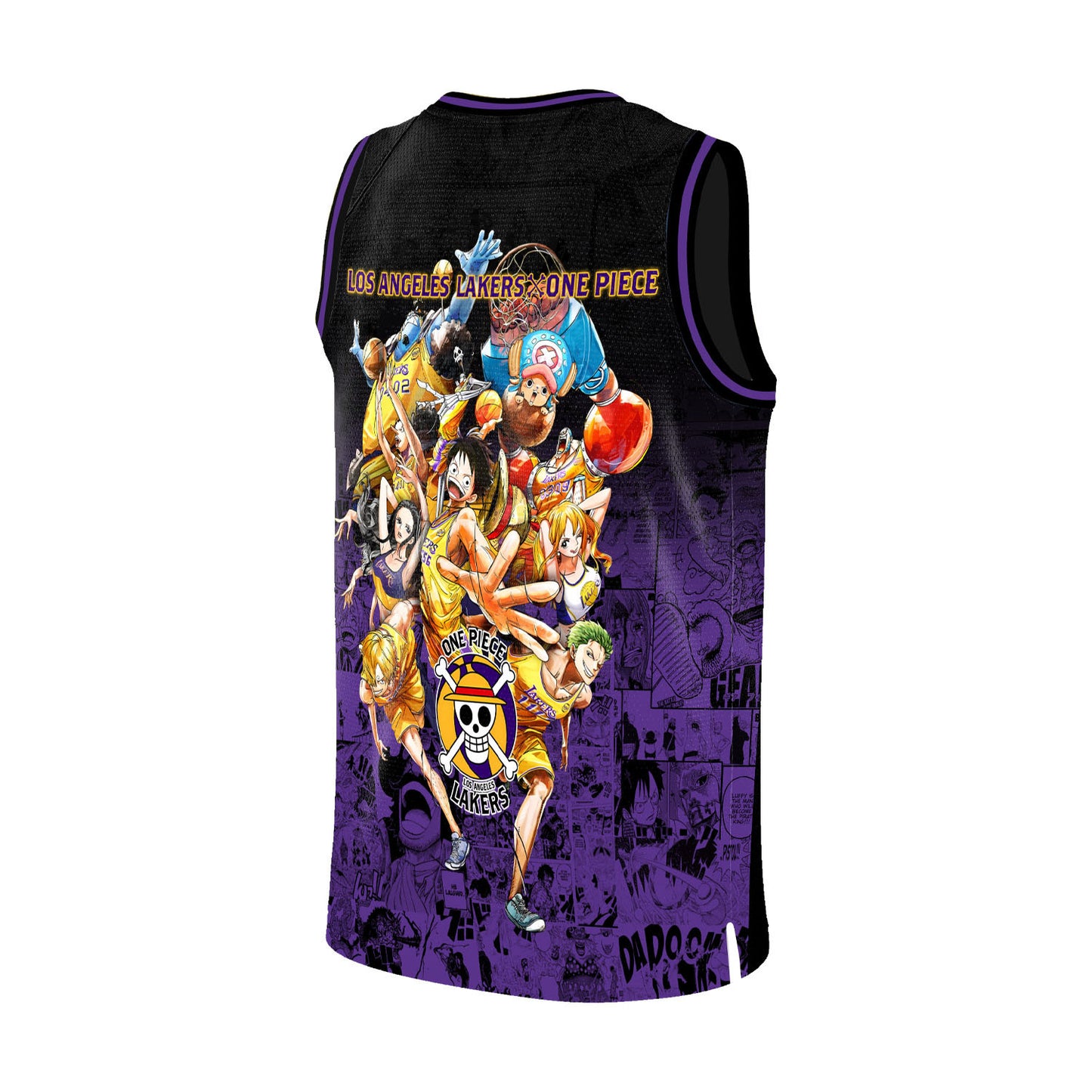Lakers x One Piece Game Night Collab 3D All Over Print Baseball Jersey 3D Basketball Jersey