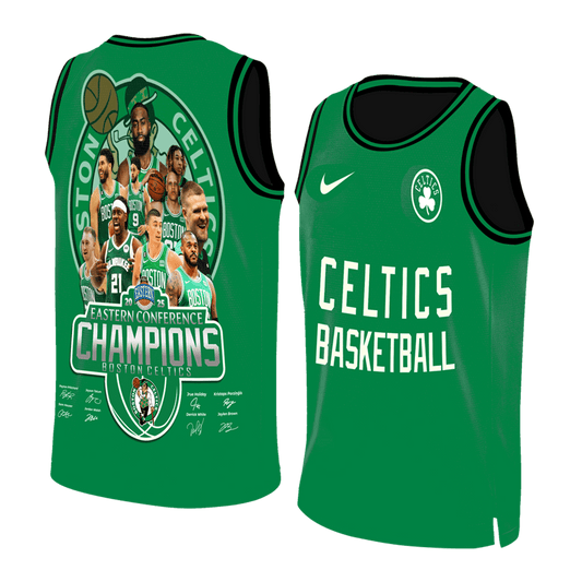 Celtics Basketball Team Champions Eastern Conference 3D Basketball Jersey