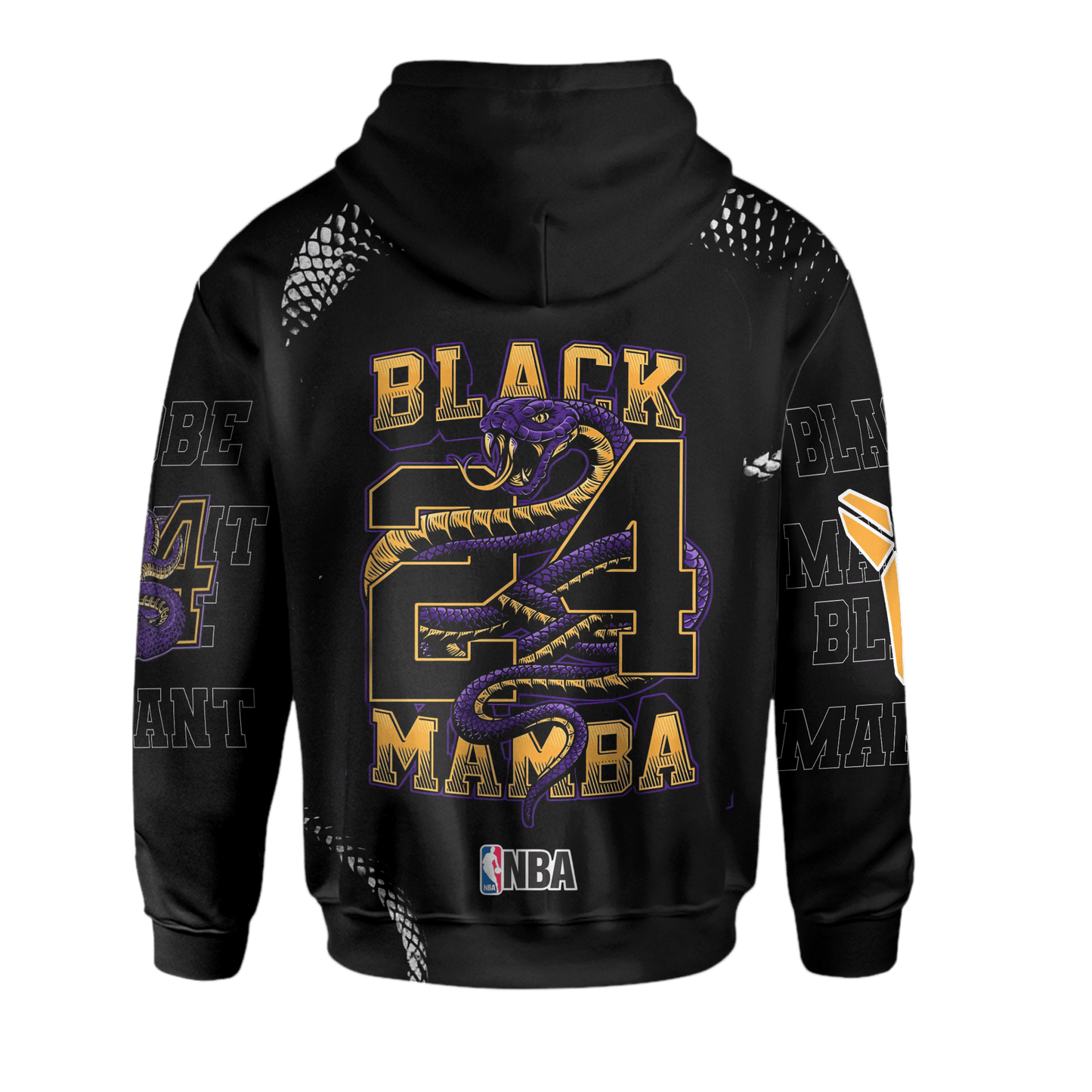 Kobe Bryant Black Mamba Lakers #24 3D Hoodie