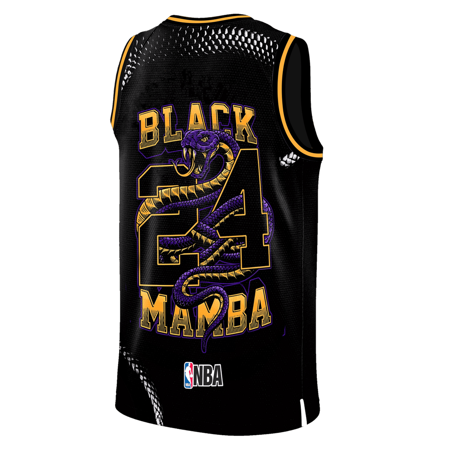 Kobe Bryant Black Mamba Lakers #24 3D Basketball Jersey