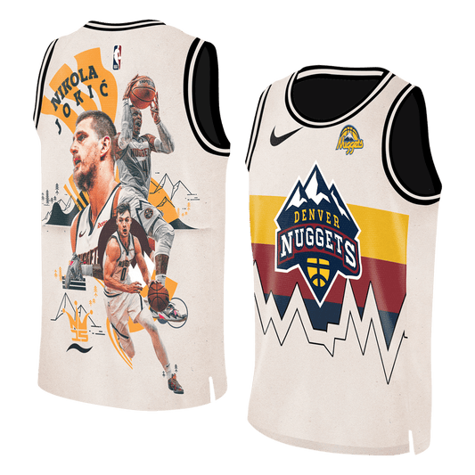 Nikola Jokić #15 Denver Basketball Team 3D Basketball Jersey