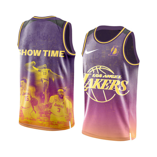 Lakers Showtime Champion Vibe Basketball Team 3D All Over Print Basketball Jersey