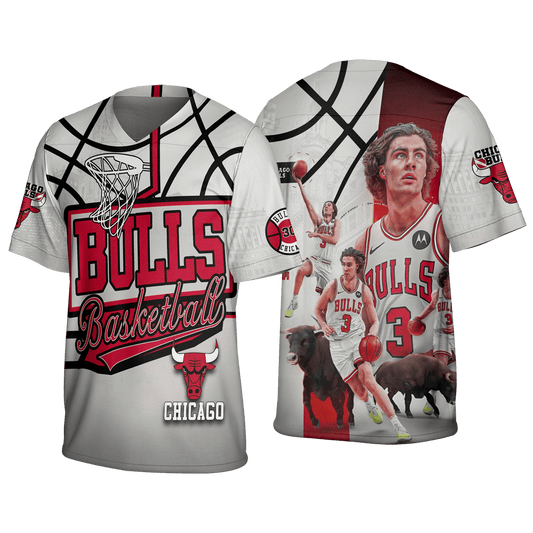Josh Giddey #3 Chicago Basketball Team 3D Football Jersey