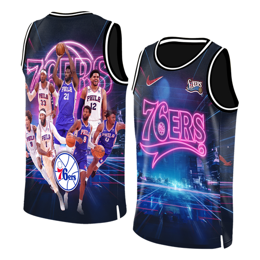 Embiid George Maxey Philadelphia Basketball Team 3D Basketball Jersey