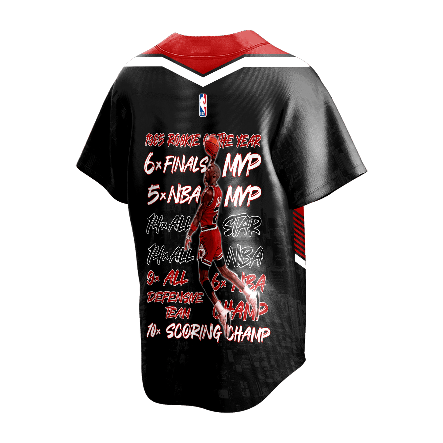 Bulls Michael Jordan #23 Chicago Team 3D Baseball Jersey