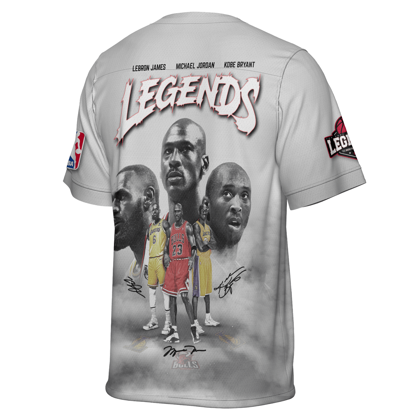 Jordan Kobe LeBron Legends The Legacy Lives On 3D Football Jersey