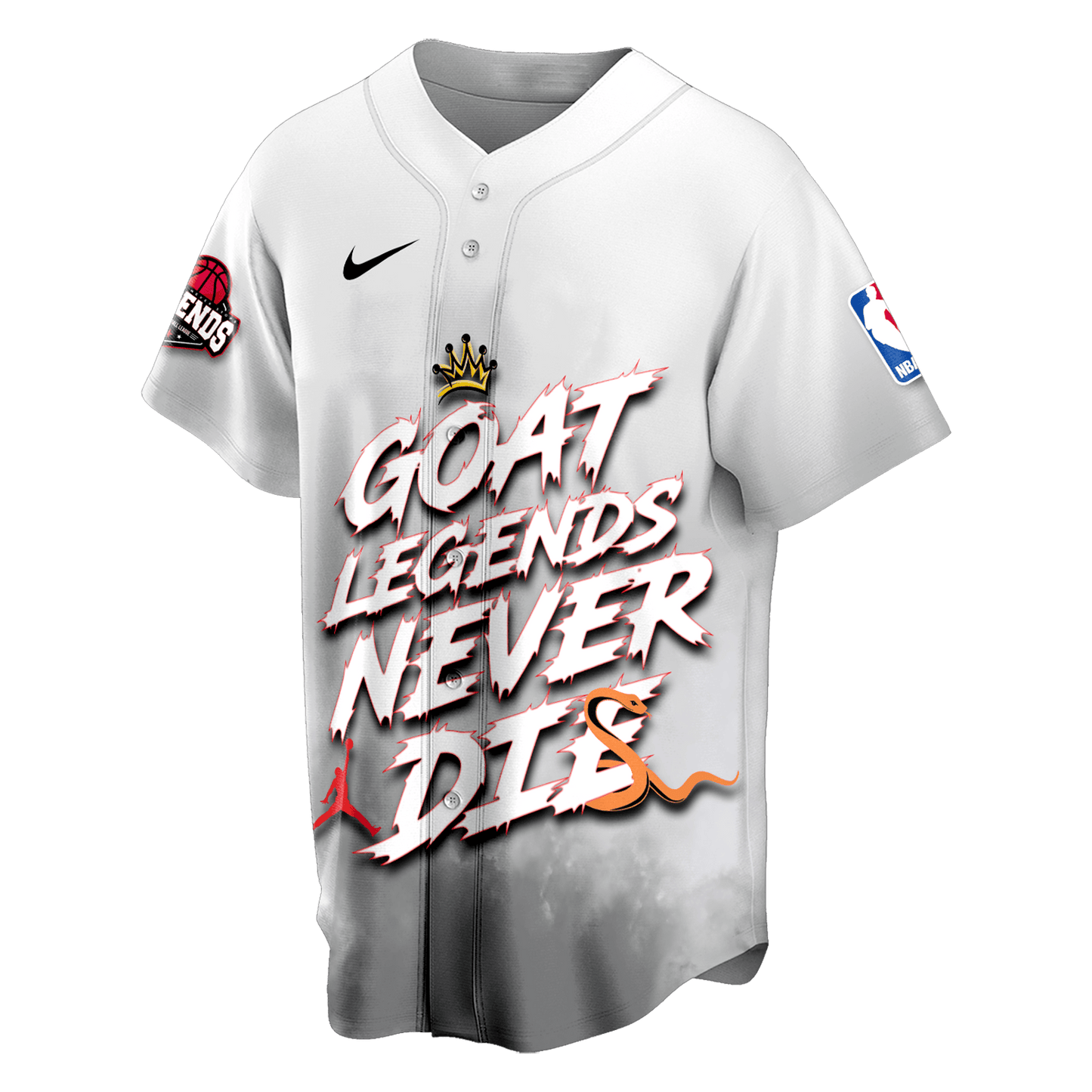Jordan Kobe LeBron Legends The Legacy Lives On 3D Baseball Jersey