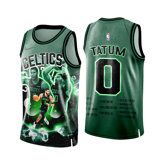 Jayson Tatum #0 Celtics Basketaball Team 3D All Over Print Basketball Jersey