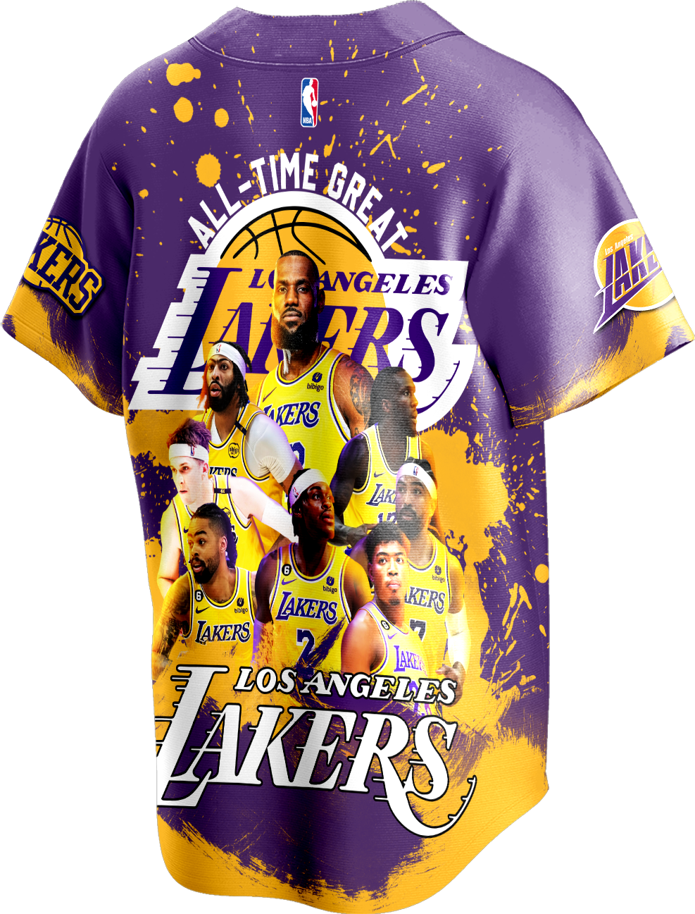 Lakers Basketball Team 17-Time Champions 3D Baseball Jersey