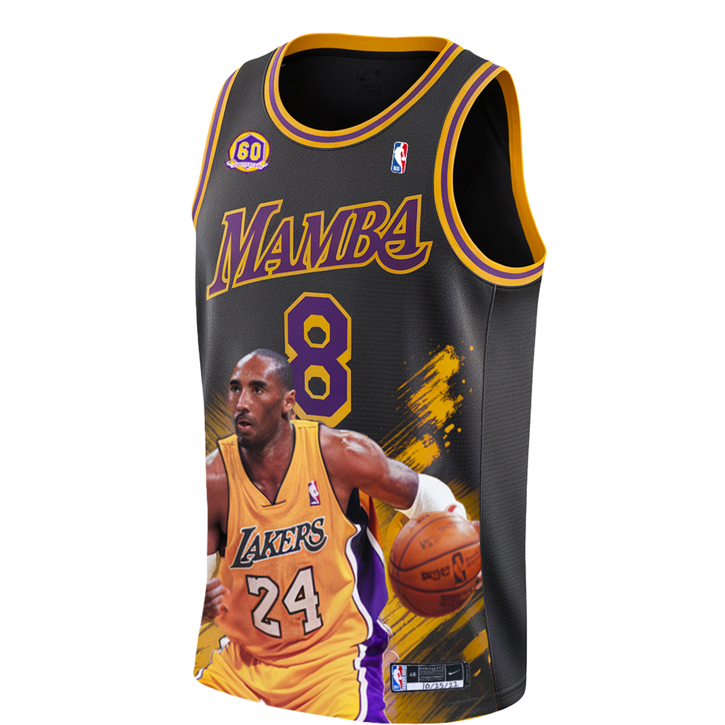 Kobe Bryant #24 Legend Mamba Forever 3D Basketball Jersey