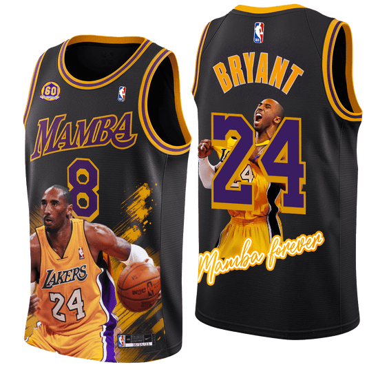 Kobe Bryant #24 Legend Mamba Forever 3D Basketball Jersey