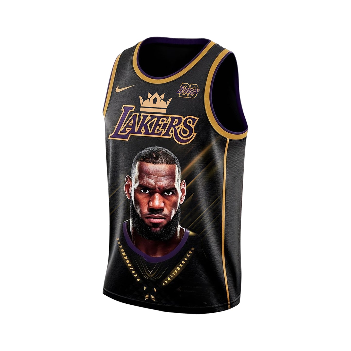 LeBron James #23 Lakers Basketball Team 3D All Over Print Basketball Jersey