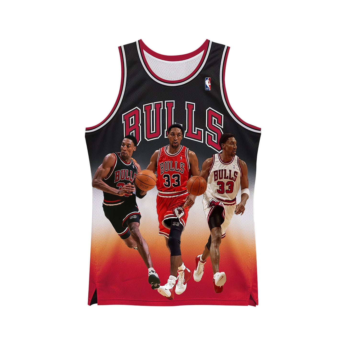 Bulls Scottie Pipen #33 Chicago Basketball 3D All Over Print Basketball Jersey