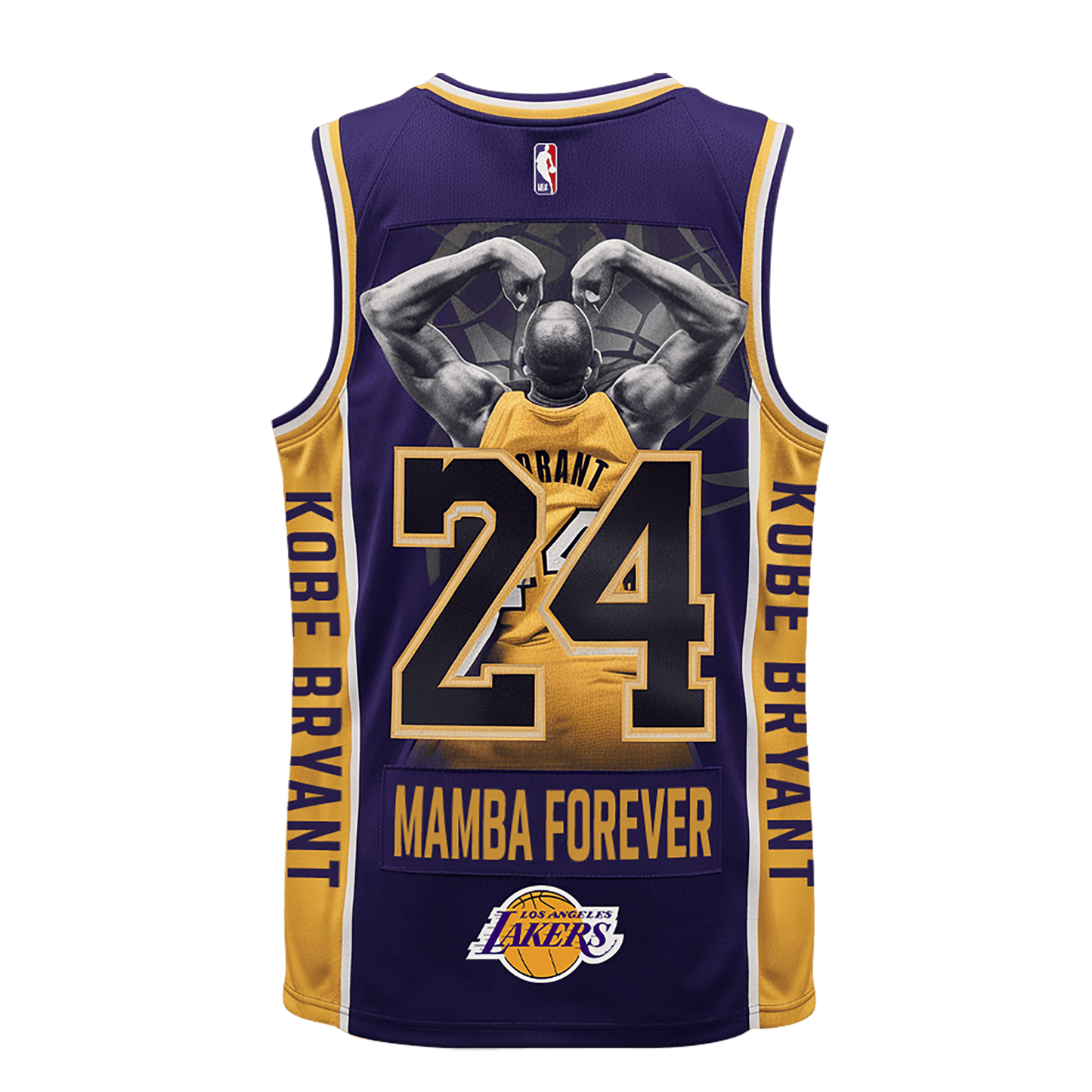 Mamba Forever Lakers Kobe Bryant #24 Legend 3D Basketball Jersey