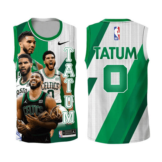 Boston Basketball Jayson Tatum #0 Celtics Team 3D Basketball Jersey