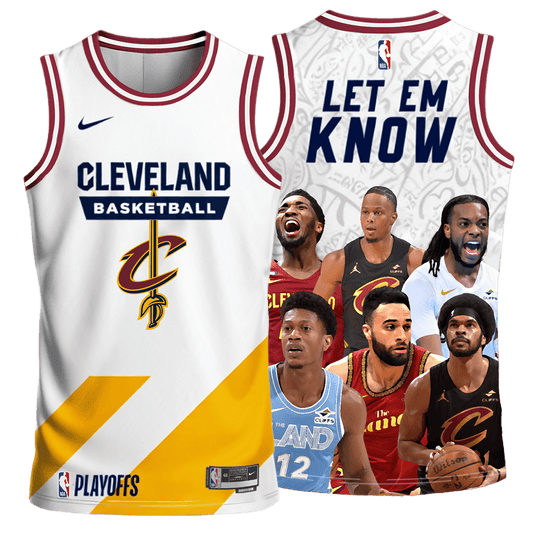 Cleveland Basketball Let Em Know Cavaliers Team 3D Basketball Jersey