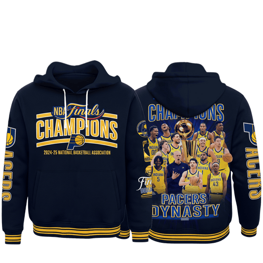 Indiana Basketball Champions Finals 2024-25 3D Unisex Hoodie