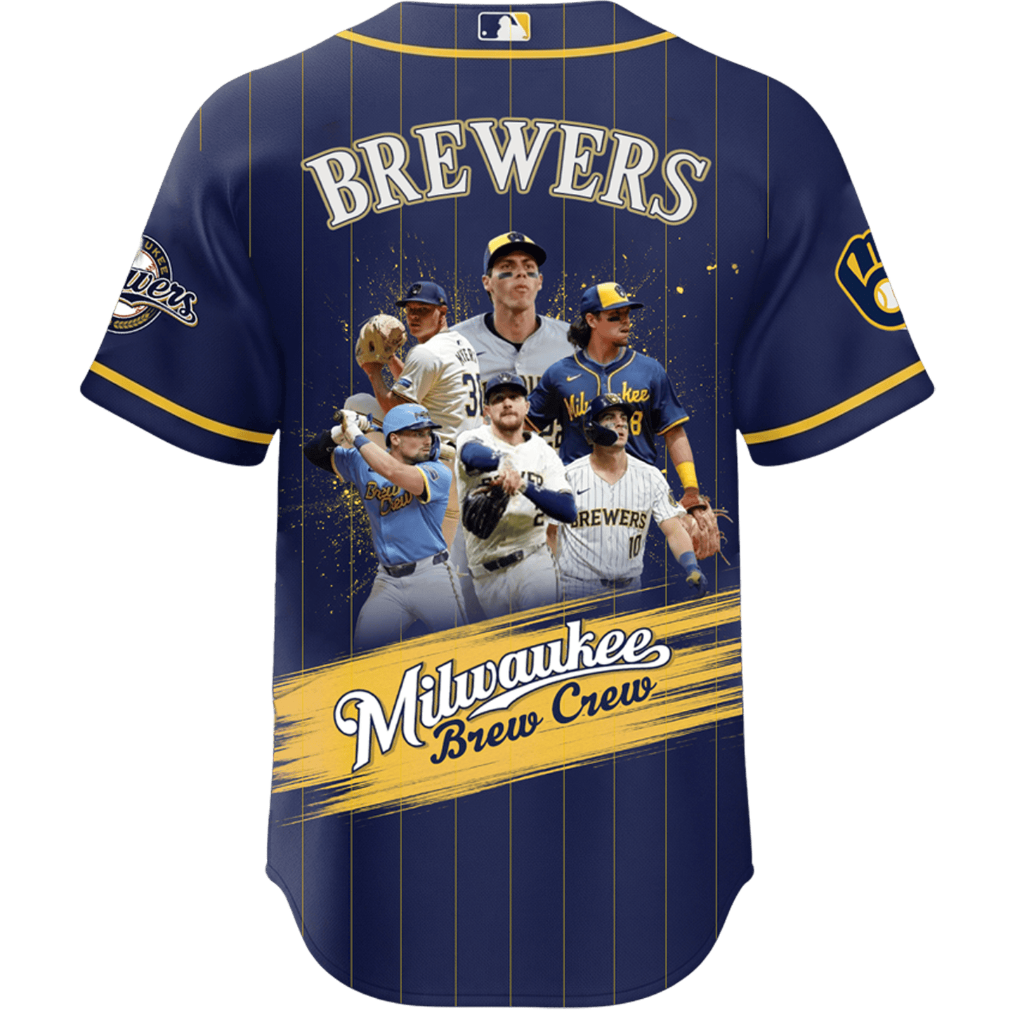 Milwaukee Baseball Team Brew Crew 2025 All Over Print Baseball Jersey