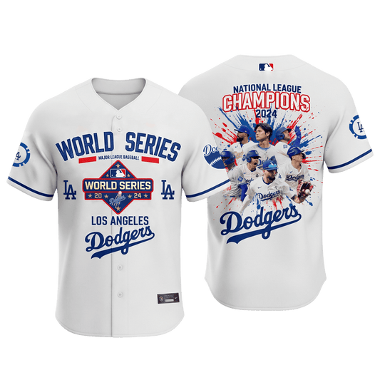 Dodgers Baseball Team World Series 2025 All Over Print Baseball Jersey