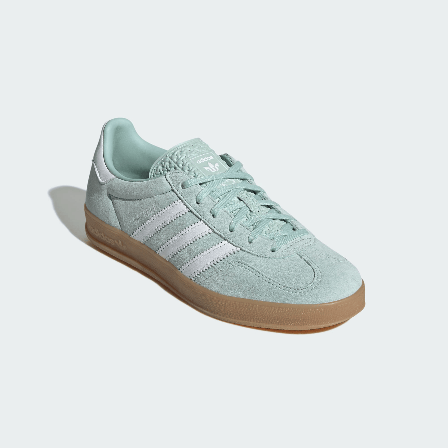 Men's Adidas Gazelle Indoor Ash Green Shoes