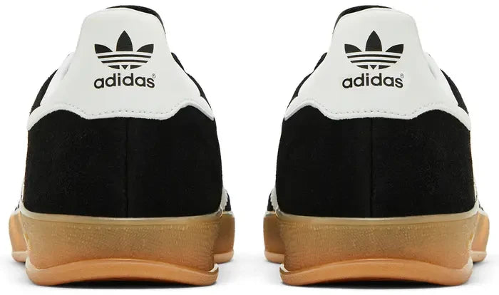 Men's Adidas Gazelle Indoor Black White Gum Shoes