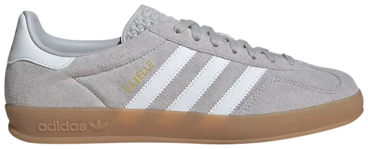 Men's Adidas Gazelle Indoor Grey White Shoes