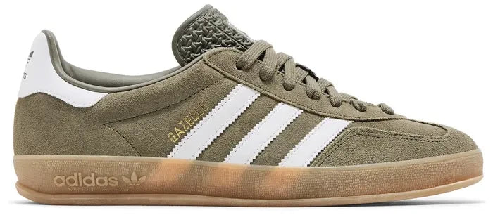Men's Adidas Gazelle Indoor Olive Strata Shoes