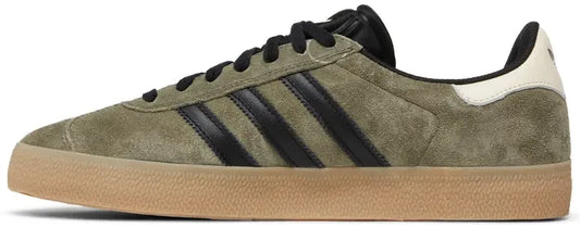 Men's Adidas Gazelle Indoor Olive Strata Gum Shoes