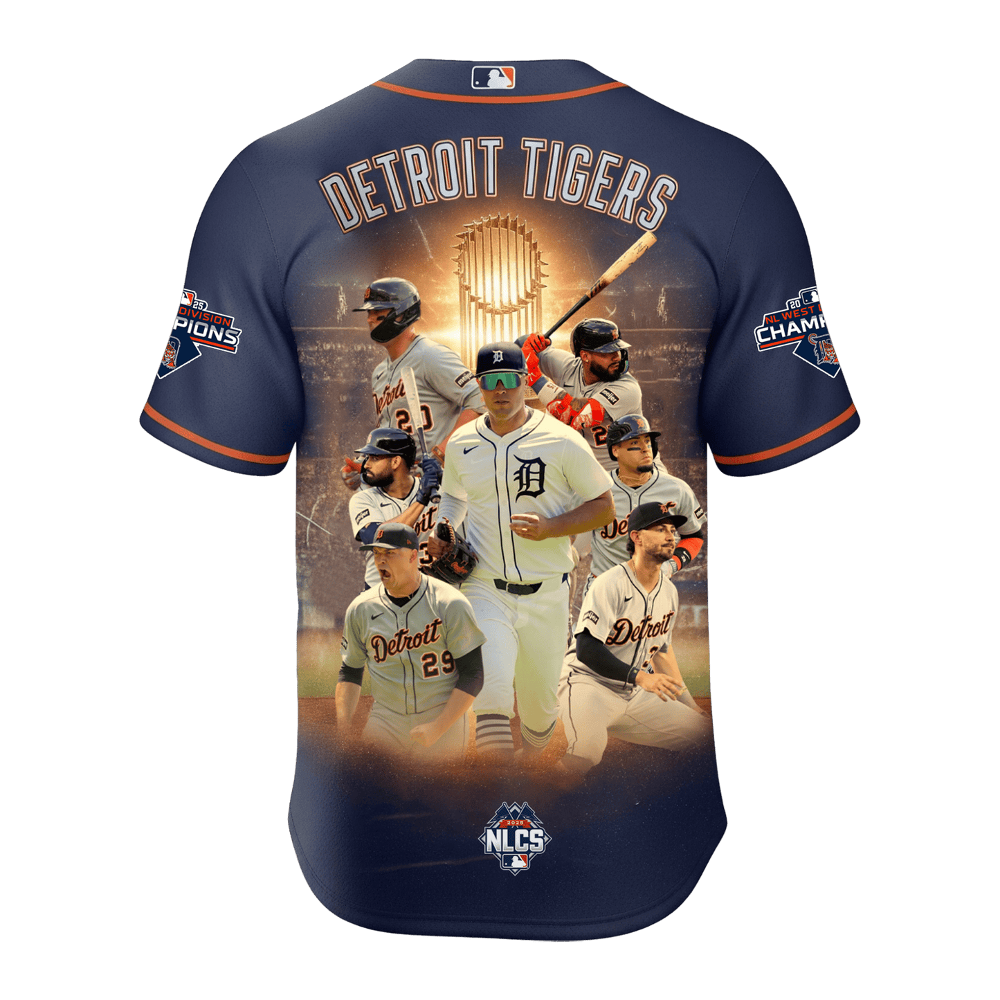Detroit Baseball Team National League Champions 2025 All Over Print Baseball Jersey