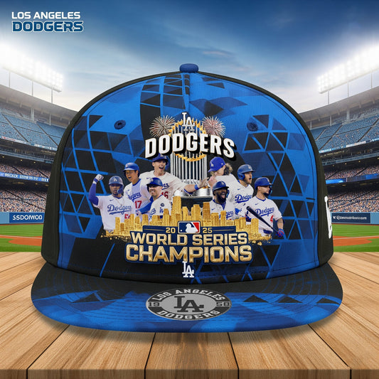 LA Dodgers Since 1958 Baseball 2025 Season Embroidered And Printed Cap