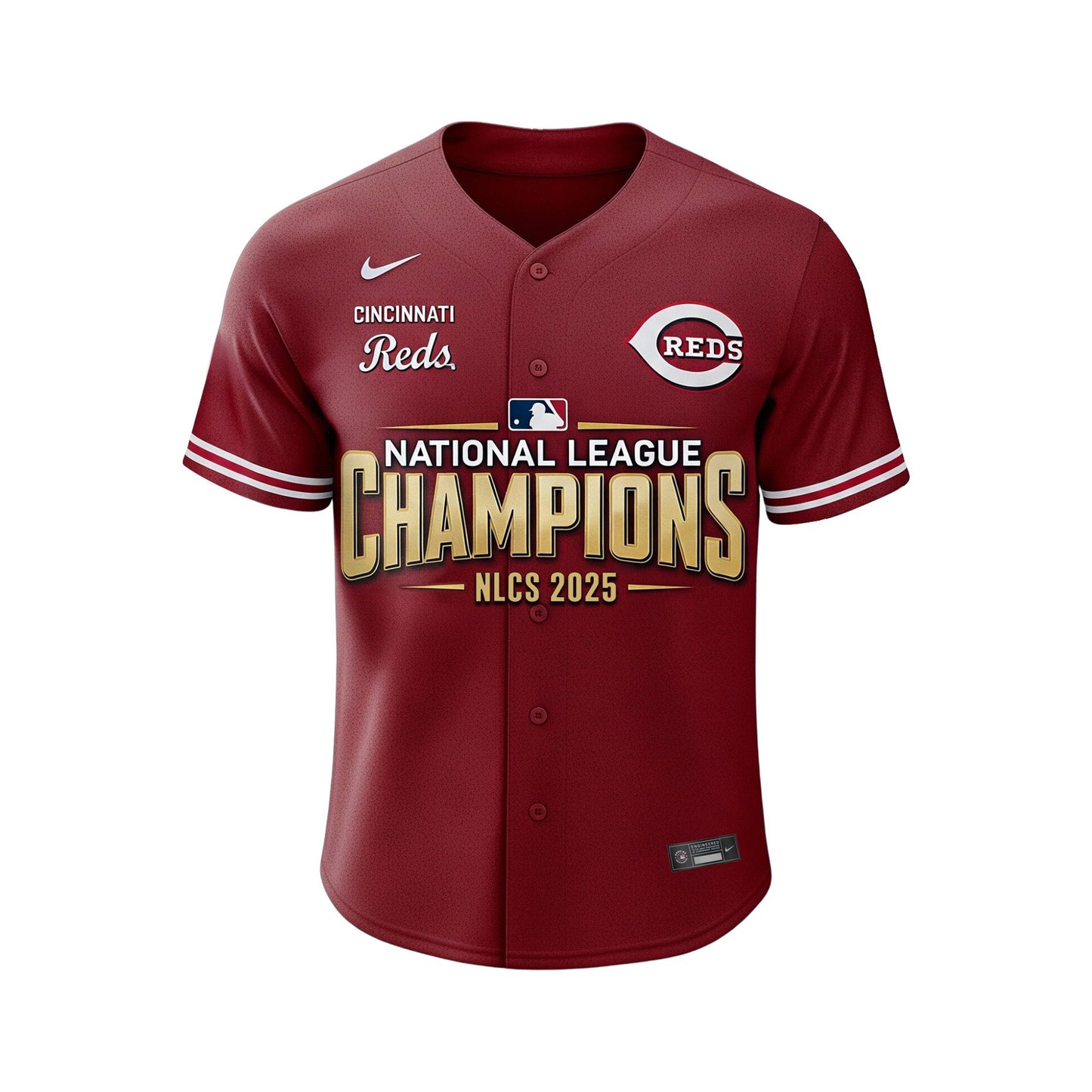 Cincinnati Baseball NL Central Division Baseball Team 2025 All Over Print Baseball Jersey
