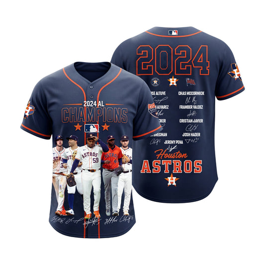 Astros Baseball Houston Team AL Champions 2025 All Over Print Baseball Jersey