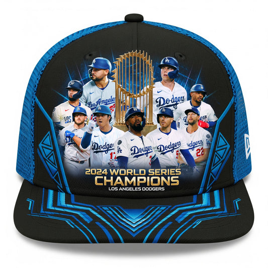 LA Dodgers Team Baseball 2025 Season Embroidered And Printed Cap