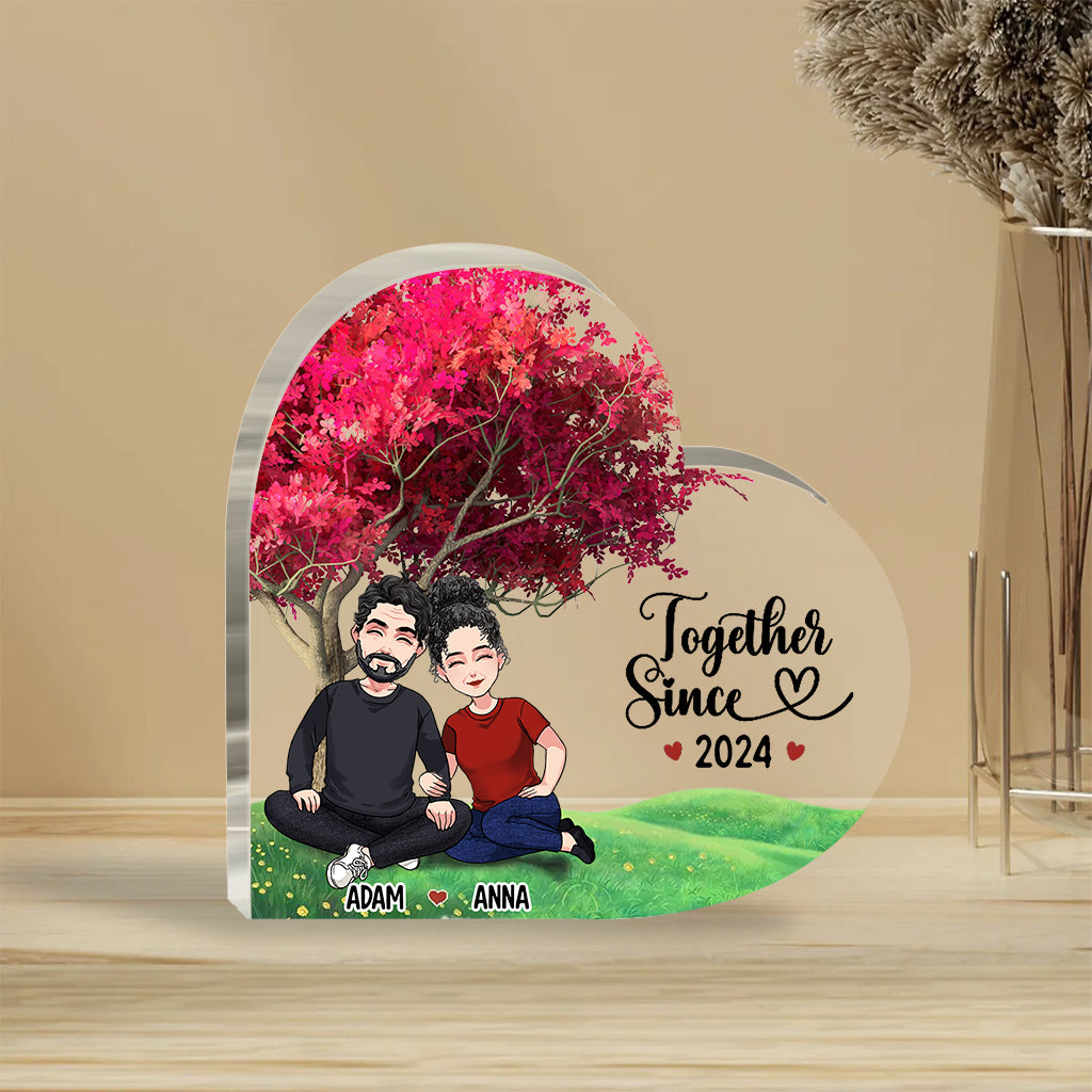 Together Since - Personalized Couple Custom Shaped Acrylic Plaque
