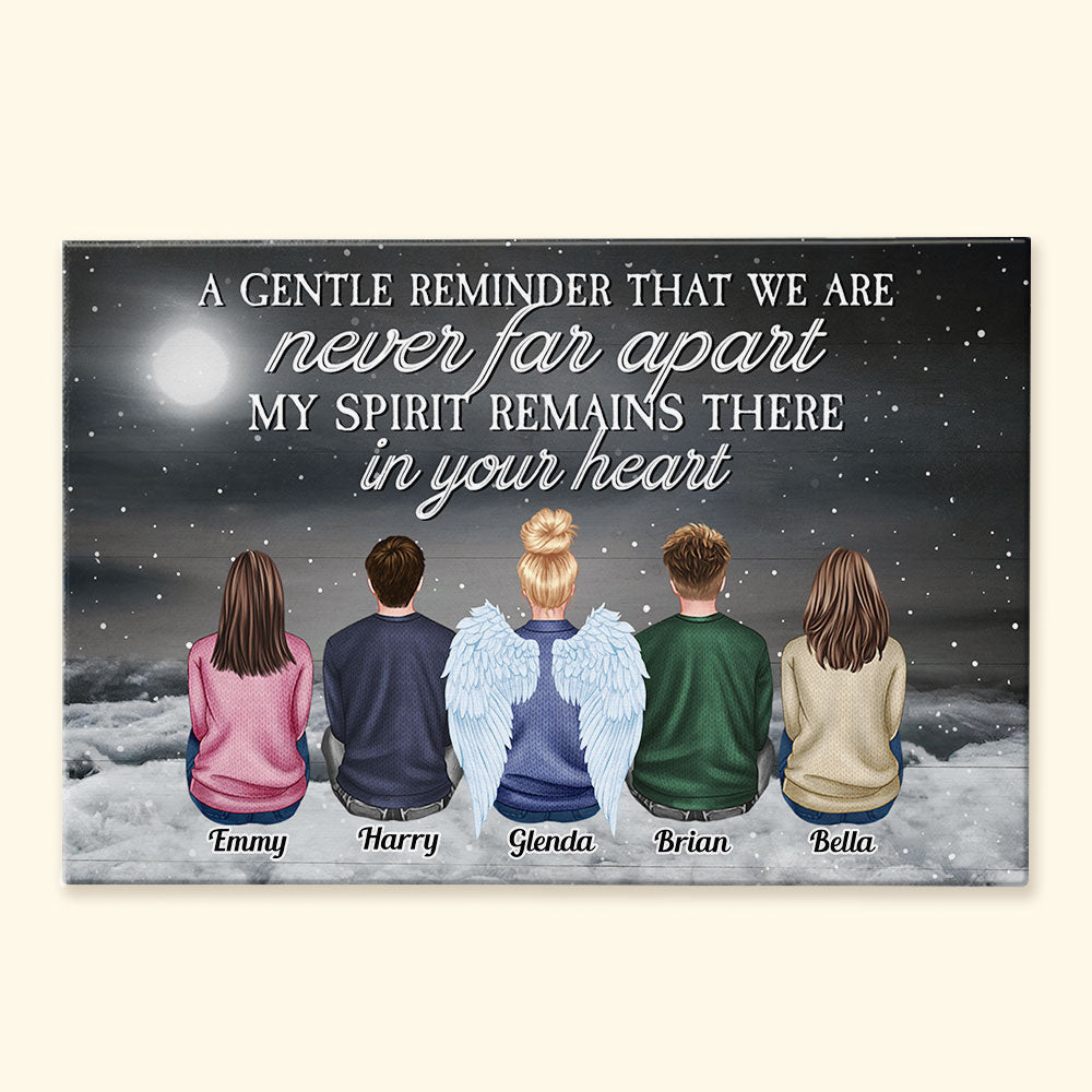 I Am Always With You - Personalized Wrapped Canvas - Christmas Gift For Family, Memorial Canvas, Remembrance Canvas