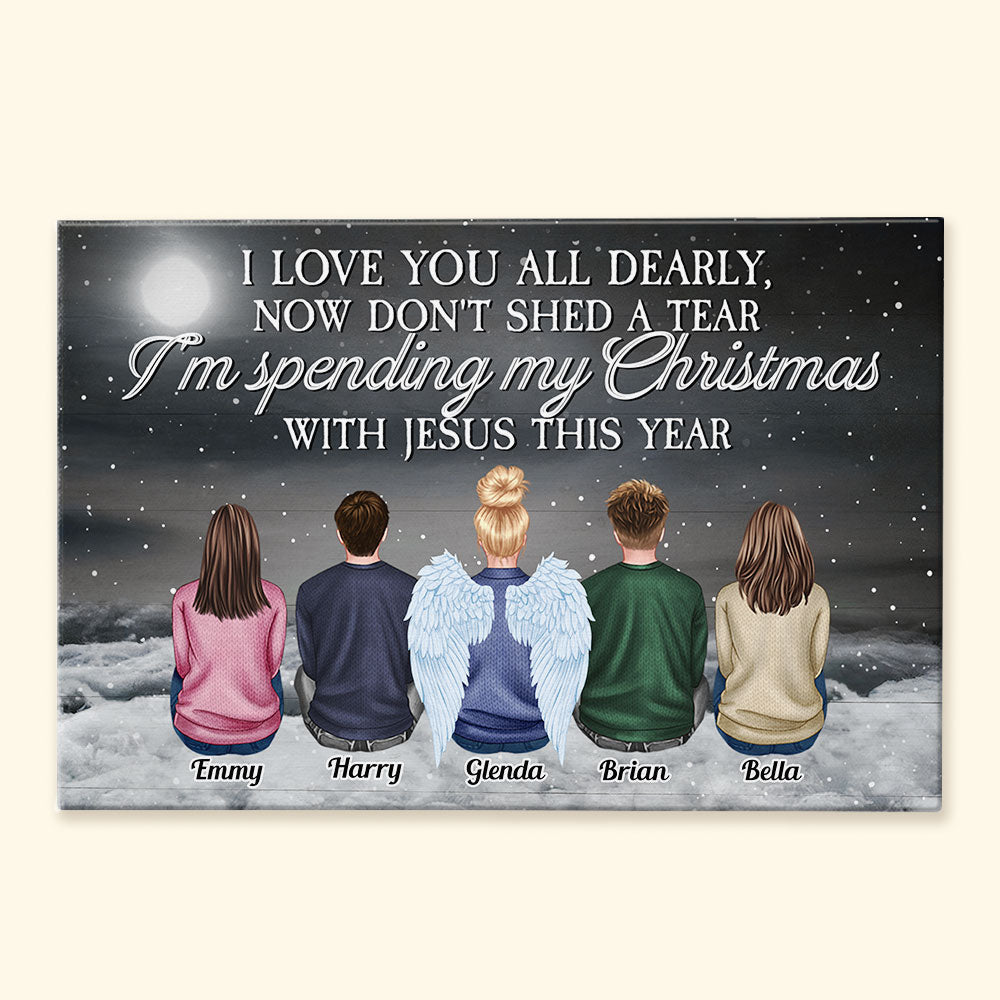 I Am Always With You - Personalized Wrapped Canvas - Christmas Gift For Family, Memorial Canvas, Remembrance Canvas