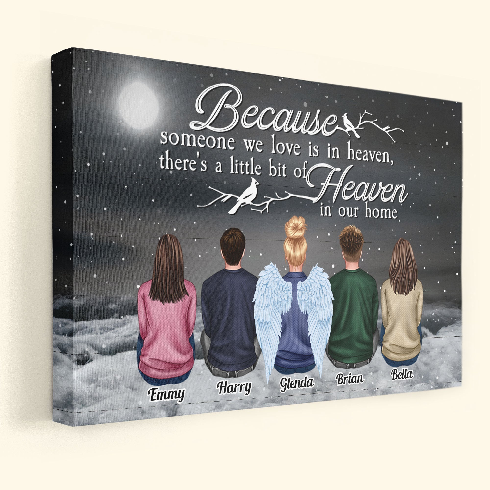 I Am Always With You - Personalized Wrapped Canvas - Christmas Gift For Family, Memorial Canvas, Remembrance Canvas