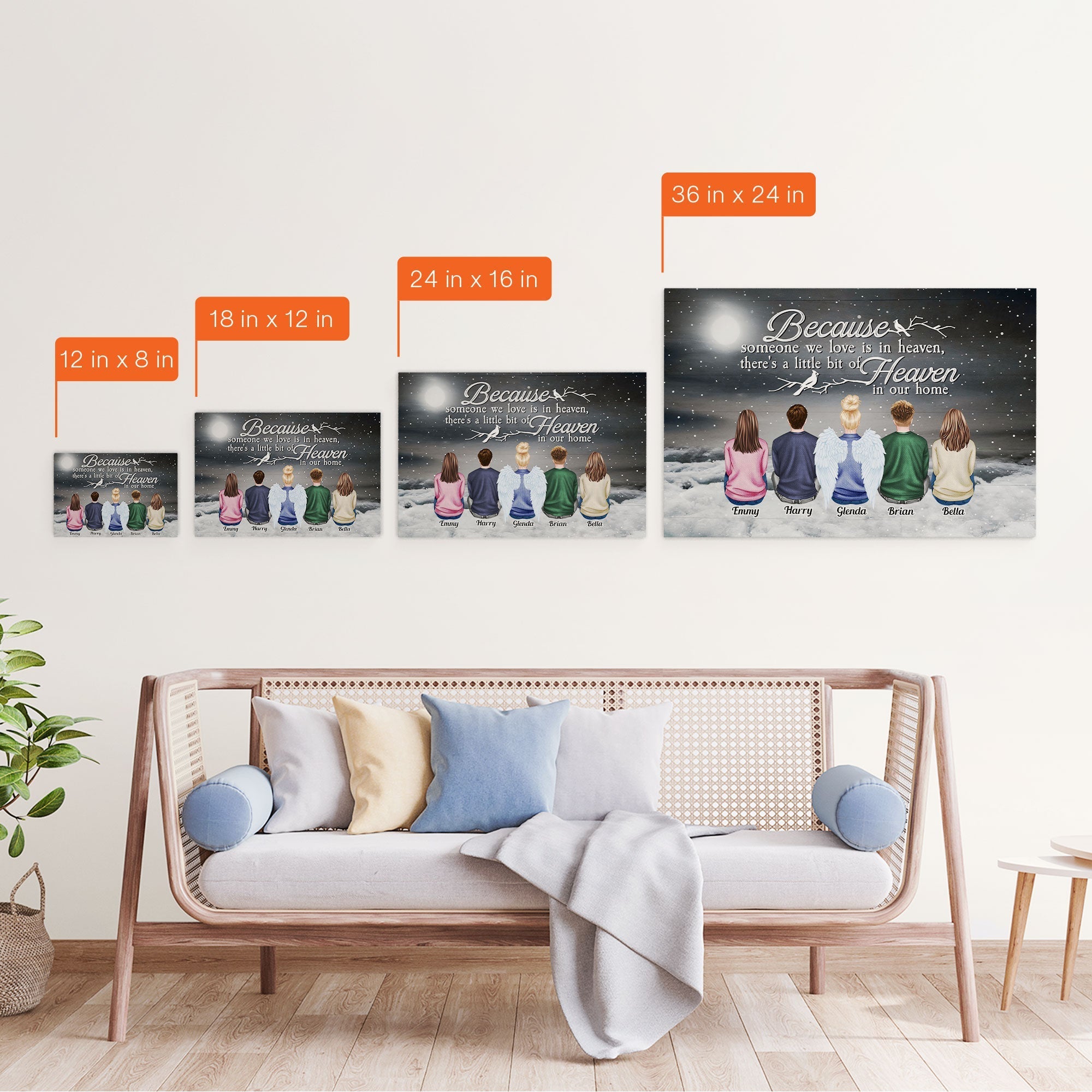 I Am Always With You - Personalized Wrapped Canvas - Christmas Gift For Family, Memorial Canvas, Remembrance Canvas