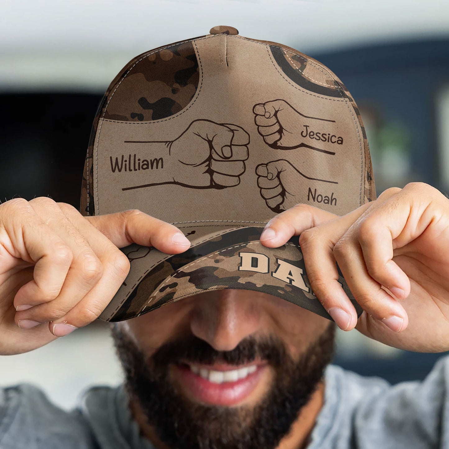 Dad - New Version - Personalized Classic Cap