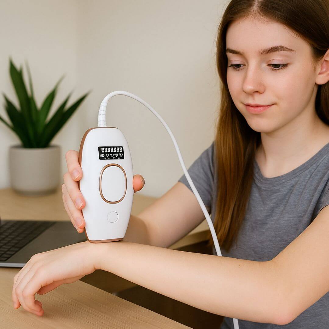 91Gift® IPL Hair Removal Kit - The Perfect Beauty Gift | Permanent At-Home Hair Removal | Painless & Safe for Face & Body E9000