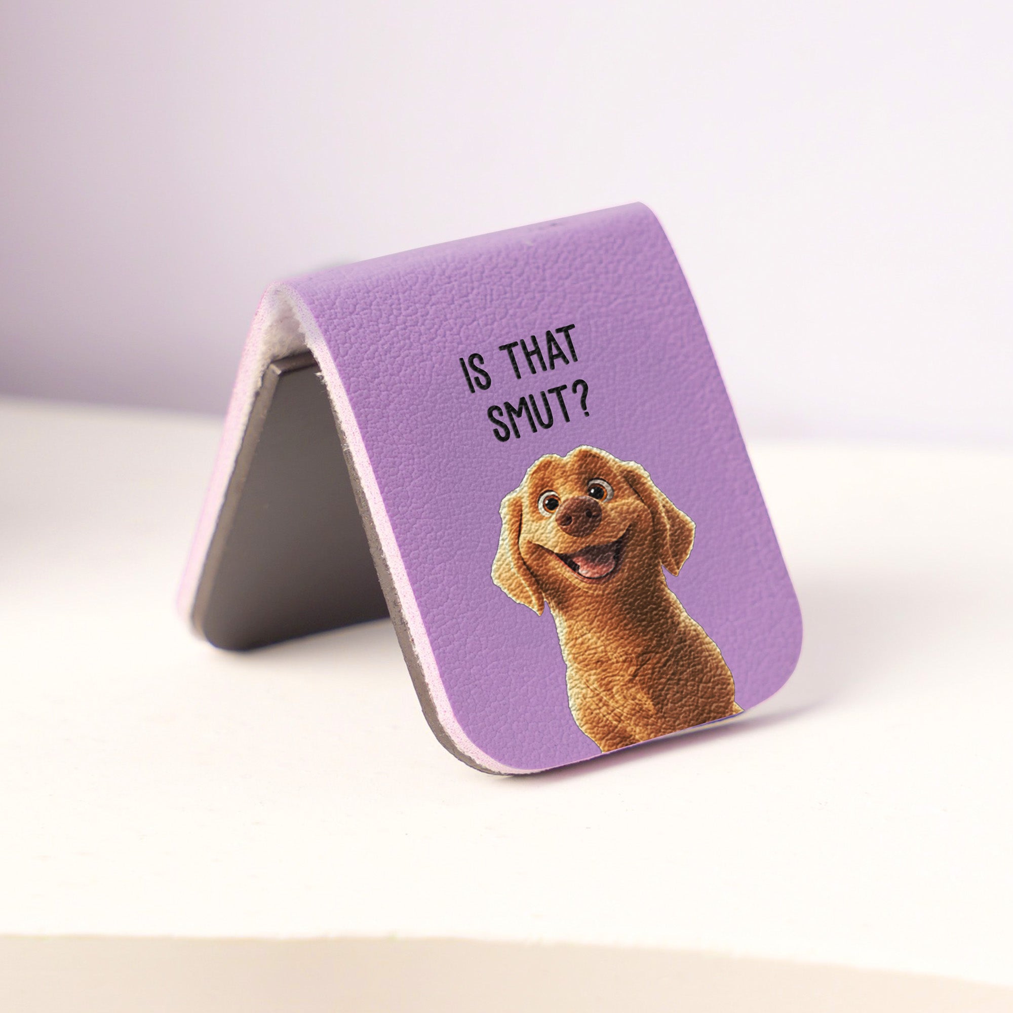 Funny Dog, Cat, Book Lover - Personalized Leather Magnetic Bookmark