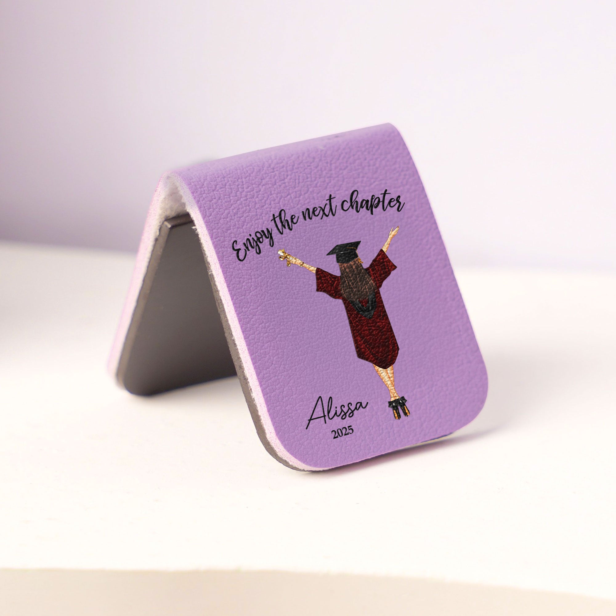 Graduation Gift - Enjoy The Next Chapter - Personalized Leather Magnetic Bookmark