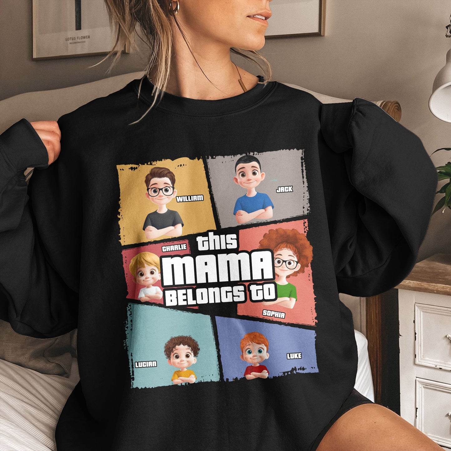 This Mama Belongs To - Personalized Shirt